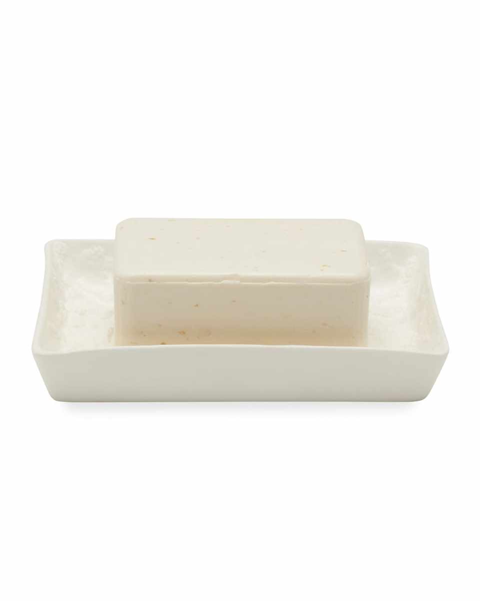 Alanya White Tapered Soap Dish